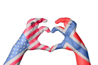 Birleşik Devletler Norveç Kalbi, El hareketi kalp yapma, Kırpma Yolu