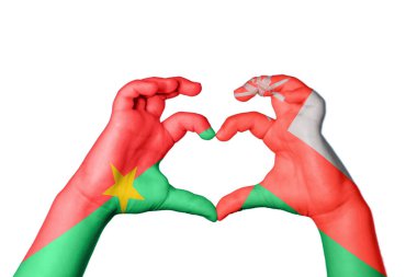 Burkina Faso Umman Kalbi, El hareketi kalp yapma, Kırpma Yolu