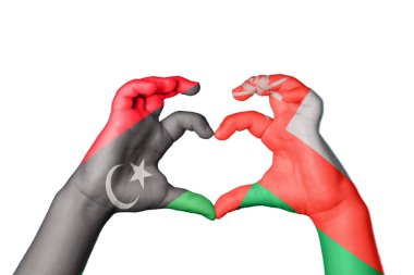 Libya Umman Kalbi, El hareketi kalp yapma, Kırpma Yolu