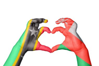 Saint Kitts ve Nevis Umman Heart, El hareketi kalp yapma, Kırpma Yolu