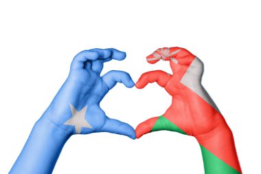 Somali Umman Kalbi, El hareketi kalp yapma, Kırpma Yolu