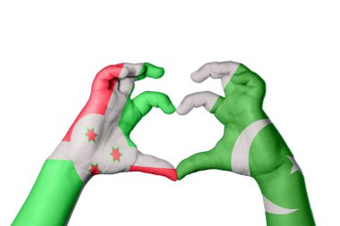 Burundi Pakistan Kalbi, El hareketi kalp yapma, Kırpma Yolu