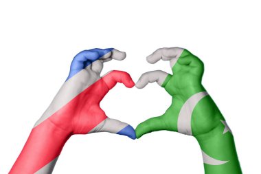 Kosta Rika Pakistan Kalbi, El hareketi kalp yapma, Kırpma Yolu