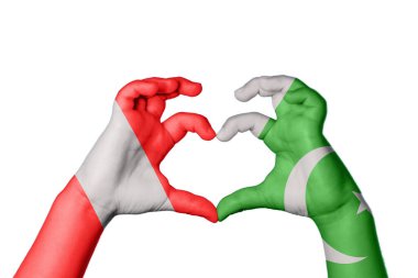 Peru Pakistan Kalbi, El hareketi kalp yapma, Kırpma Yolu