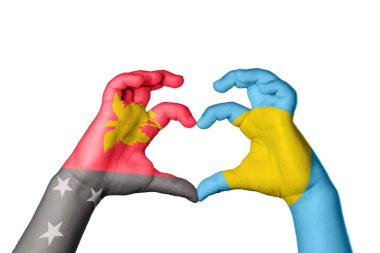 Papua Yeni Gine Palau Kalbi, El hareketi kalp yapma, Kırpma Yolu