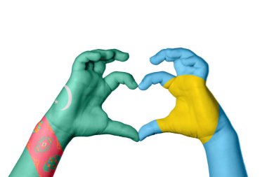 Türkmenistan Palau Kalbi, El hareketi kalp yapma, Kırpma Yolu