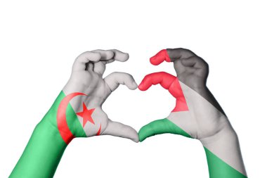 Cezayir Filistin Kalbi, El hareketi kalp yapma, Kırpma Yolu