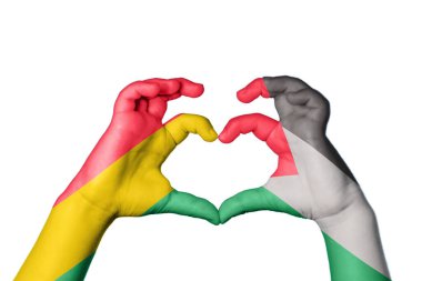 Bolivya Filistin Kalbi, El hareketi kalp yapma, Kırpma Yolu