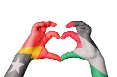 Doğu Timor Filistin Kalbi, El hareketi kalp yapma, Kırpma Yolu