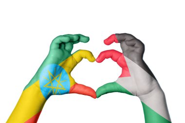 Etiyopya Filistin Kalbi, El hareketi kalp yapma, Kırpma Yolu