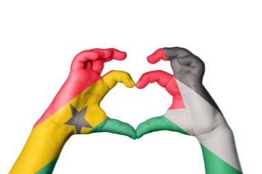 Gana Filistin Kalbi, El hareketi kalp yapma, Kırpma Yolu