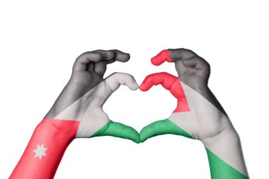 Ürdün Filistin Kalbi, El hareketi kalp yapma, Kırpma Yolu