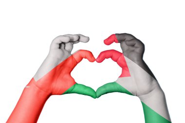 Umman Filistin Kalbi, El hareketi kalp yapma, Kırpma Yolu