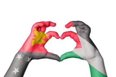 Papua Yeni Gine Filistin Kalbi, El hareketi kalp yapma, Kırpma Yolu