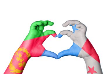 Eritre Panama Kalbi, El hareketi kalp yapma, Kırpma Yolu