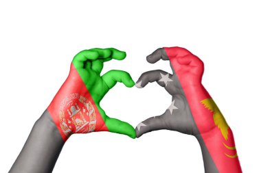 Afganistan Papua Yeni Gine Kalbi, El hareketi kalp yapma, Kırpma Yolu