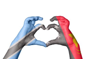 Botswana Papua Yeni Gine Kalbi, El hareketi kalp yapma, Kırpma Yolu