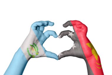 Guatemala Papua Yeni Gine Kalbi, El hareketi kalp yapma, Kırpma Yolu