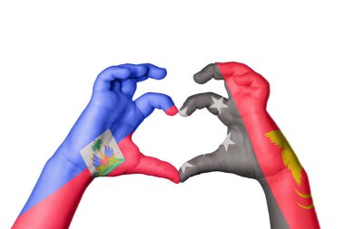 Haiti Papua Yeni Gine Kalbi, El hareketi kalp yapma, Kırpma Yolu