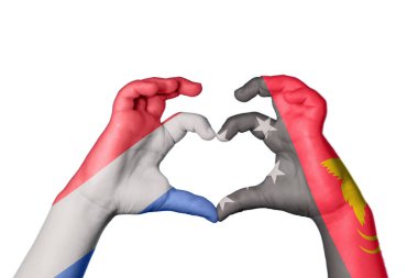 Hollanda Papua Yeni Gine Kalbi, El hareketi kalp yapma, Kırpma Yolu