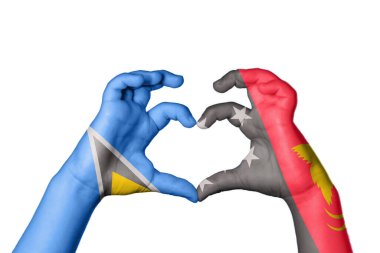 Aziz Lucia Papua Yeni Gine Kalbi, El hareketi kalp yapma, Kırpma Yolu