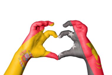 İspanya Papua Yeni Gine Kalbi, El hareketi kalp yapma, Kırpma Yolu