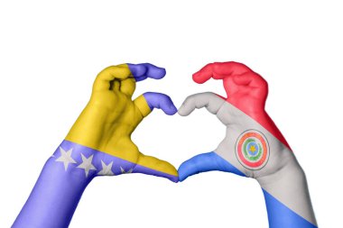Bosna-Hersek 'in Paraguay Kalbi, El hareketi, kalp yapma, Kırpma Yolu