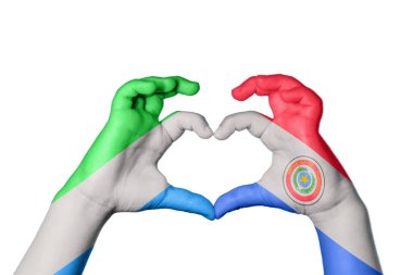 Sierra Leone Paraguay Kalbi, El hareketi kalp yapmak, Kırpma Yolu