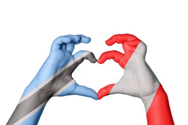 Botswana Peru Kalbi, El hareketi kalp yapmak, Kırpma Yolu