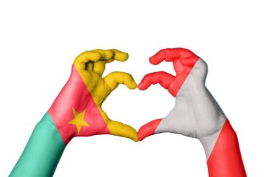 Kamerun Peru Kalbi, El hareketi kalp yapma, Kırpma Yolu