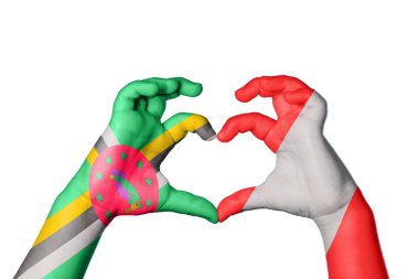 Dominica Peru Kalbi, El hareketi kalp yapma, Kırpma Yolu