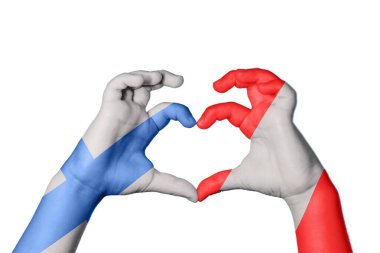 Finlandiya Peru Kalbi, El hareketi kalp yapma, Kırpma Yolu