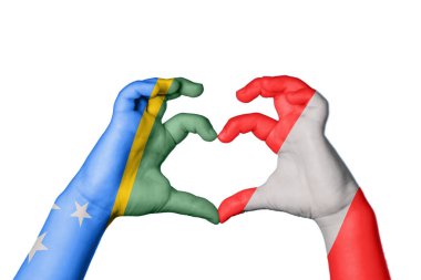 Solomon Adaları Peru Kalbi, El hareketi kalp yapma, Kırpma Yolu