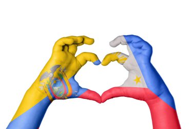 Ekvador Filipinler Kalbi, El hareketi kalp yapma, Kırpma Yolu