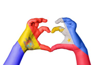 Moldova Filipinler 'in Kalbi, El hareketi, kalp yapma, Kırpma Yolu