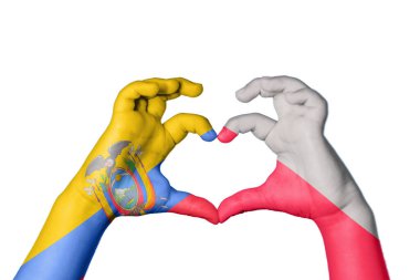 Ekvador Polonya Kalbi, El hareketi kalp yapma, Kırpma Yolu