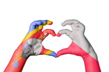 Eswatini Polonya Kalbi, El hareketi kalp yapma, Kırpma Yolu