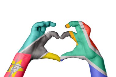 Mozambik Güney Afrika Kalbi, El hareketi kalp yapma, Kırpma Yolu