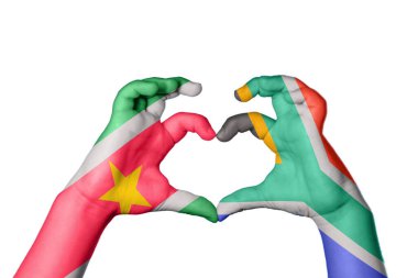 Güney Afrika Kalbi Surinam, El hareketi kalp yapma, Kırpma Yolu