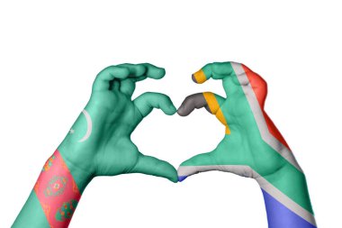 Türkmenistan Güney Afrika Kalbi, El hareketi kalp yapma, Kırpma Yolu