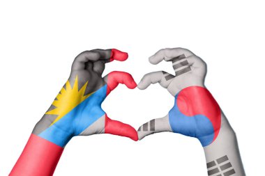 Antigua ve Barbuda Güney Kore Kalbi, El hareketi kalp yapma, Kırpma Yolu