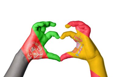Afganistan İspanya 'nın Kalbi, El hareketi, kalp yapma, Kırpma Yolu