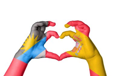 Antigua ve Barbuda İspanya Kalbi, El hareketi kalp yapma, Kırpma Yolu