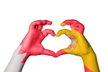 Bahreyn İspanya Kalbi, El hareketi kalp yapma, Kırpma Yolu