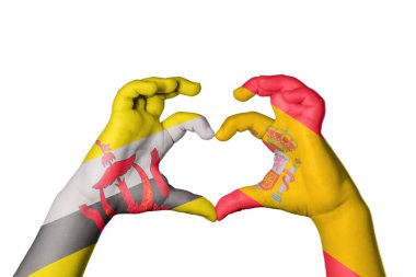 Brunei İspanya Kalbi, El hareketi kalp yapma, Kırpma Yolu