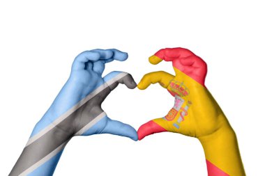 Botswana İspanya Kalbi, El hareketi kalp yapma, Kırpma Yolu