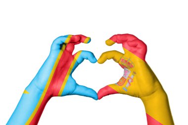 Demokratik Kongo Cumhuriyeti İspanya Kalbi, El hareketi kalp yapma, Kırpma Yolu