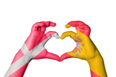 Danimarka 'nın Kalbi, El hareketi, kalp yapma, Kırpma Yolu