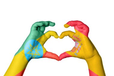 Etiyopya İspanya 'nın Kalbi, El hareketi kalp yapma, Kırpma Yolu