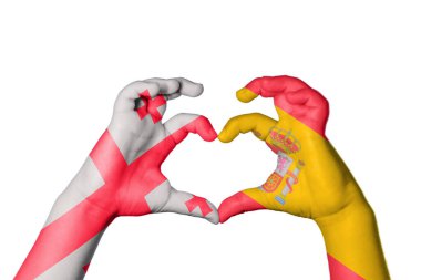 Gürcistan İspanya Kalbi, El hareketi kalp yapma, Kırpma Yolu